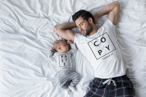 

matching outfits copy tshirt dad and son matching clothes set boho baby clothes 2021 fashion father & son top family look