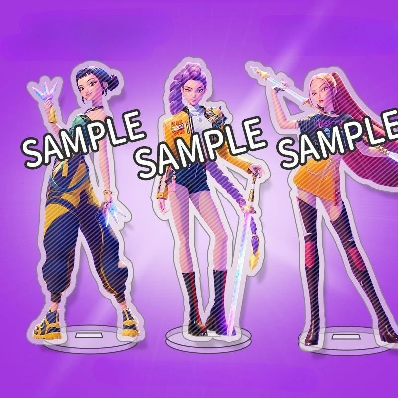 

Anime Kpop Cosplay Rumi Zoey Acrylic Standee Simulation Model Desktop Ornaments Role Play Props Gifts Accessories Unisex