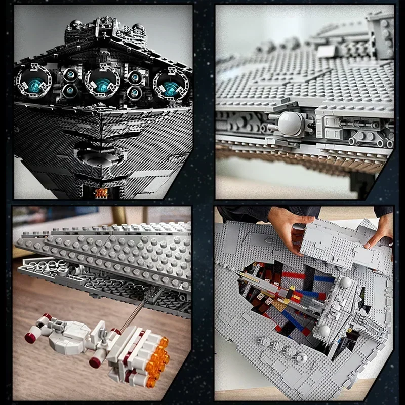 UCS インペリアル スター デストロイヤー互換 75252 ビルディングブロックレンガのおもちゃ超偉大な究極の武器宇宙船クリスマスギフト