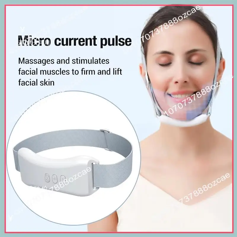 A26P V라인 얼굴 슬리밍 기기 턱 마사지기 진동 벨트 온열 압박 개인 관리용