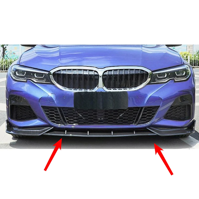 Auto Voorbumper Lip Spoiler Splitter Pre-Facelift M Sport Lichaam Accessoires Voor Bmw 3 Serie G20 G21 G28 2019-2022 - afbeelding 1
