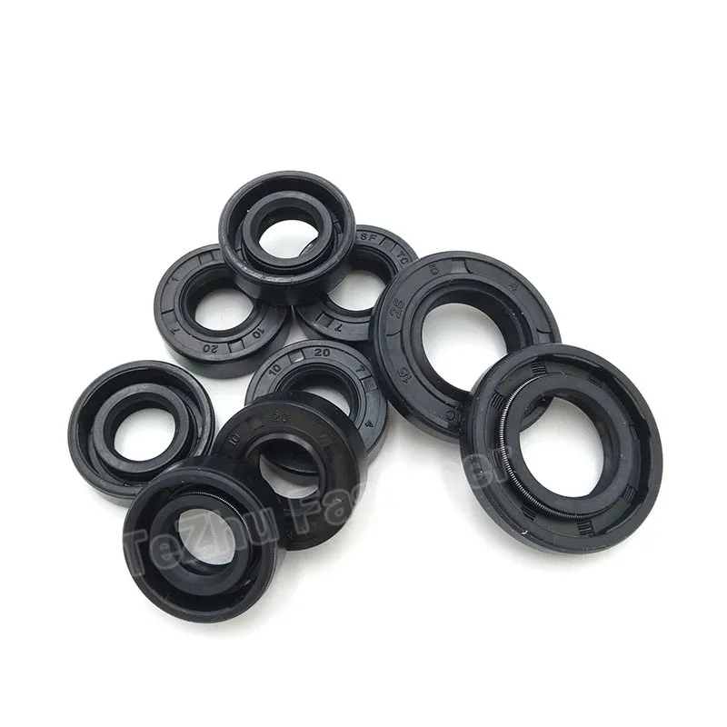 Black Shaft Gasket Oil Seal ID60 62 65 70 75mm Skeleton Oil Seals Ring TC/FB/TG4 NBR Rotary Shaft Gasket Nitrile Double Lip Seal