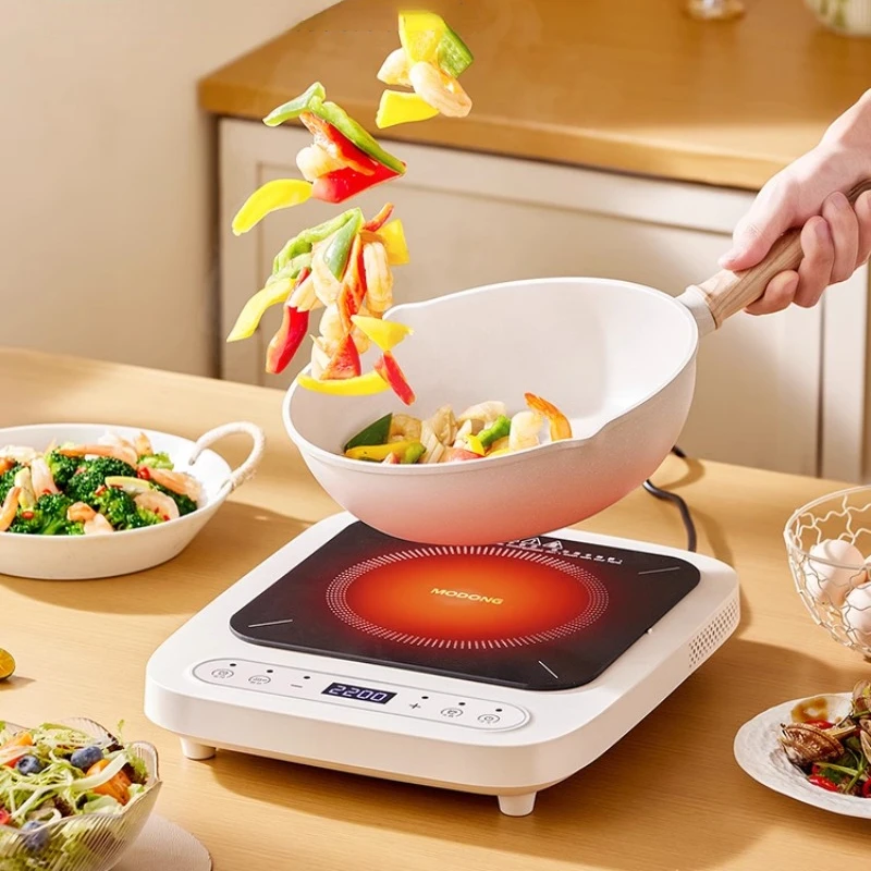 Estufa eléctrica de cerámica multifuncional para el hogar, olla caliente de alta potencia de 2200W, Cocina de Inducción, Mini caldera de té