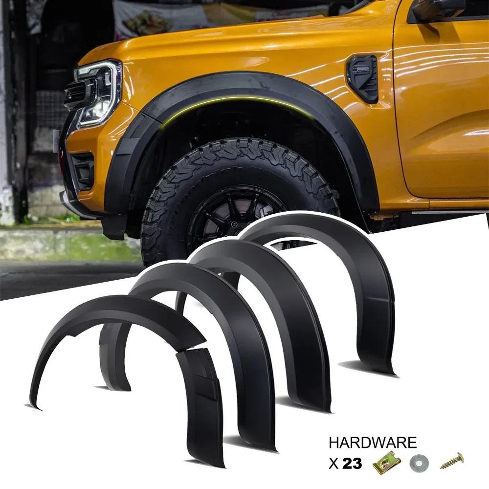 5'' Widen Fender Flares Wheel Arch For Ford Ranger NEXT-GEN 2022 2023 2024 Wildtrak Wildtrak-X 4X4 Car Accessories Matte Black