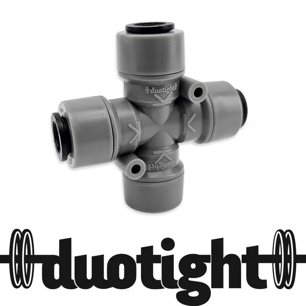 KegLand Duotight Gas and Beer Tube Quick Connector Adaptor Splitter Home Appliance Beer Brewing Equipment Double O-rings 8mm OD