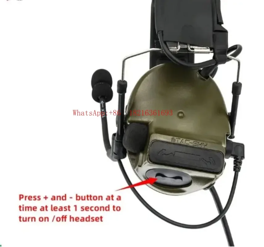 Limited Offer Noise Cancelling Pickup Earphones Made Of Silicone High-end Military Green FG