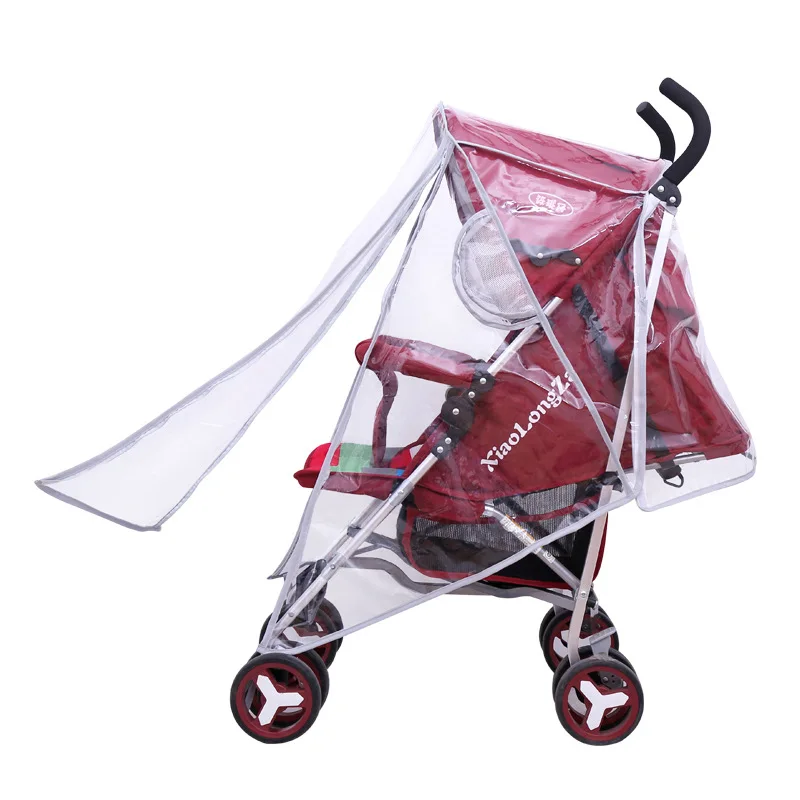 Baby Stroller Rain Cover Special Windproof and Dustproof Raincoat Large Trolley High Landscape Special Rain Cover