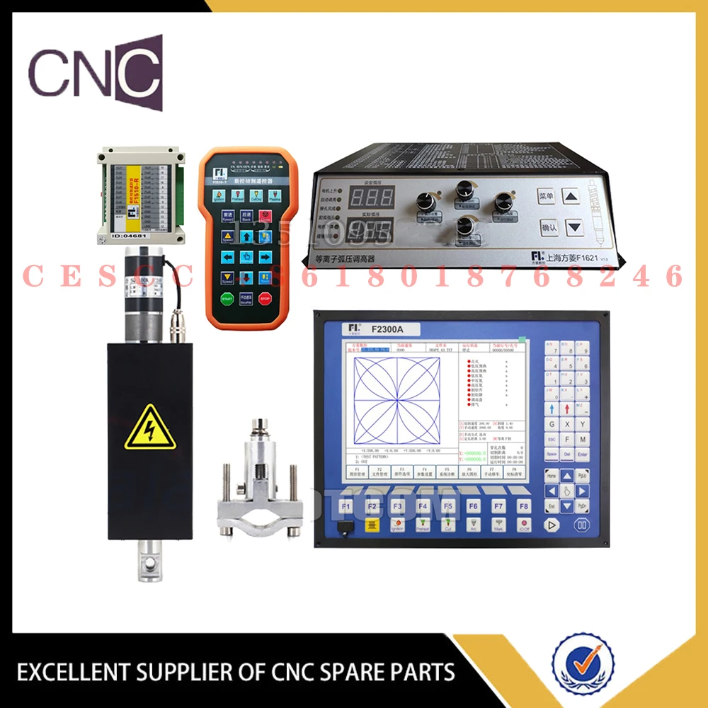 Kit Pengendali Plasma Thc Cnc F2300a Sistem Cnc 2 Sumbu F2300a/F1621p/Hp105/Jykb-100-dc24v-t3/F1510 Remote Kontrol Nirkabel