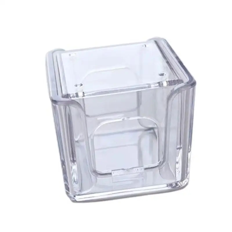 

652F Acrylic Billiard Chalk Powder Box Clear Chalk Protective Cover Easy to Use