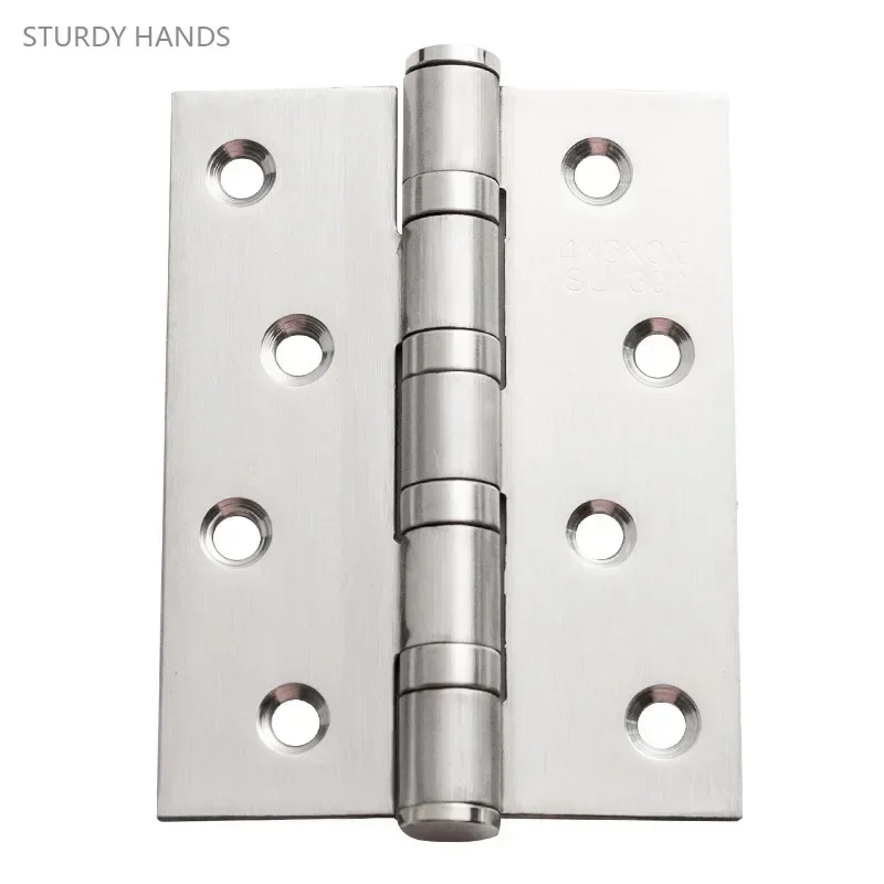 

2PCS 4 inch stainless steel hinge black gold silent bearing engineering supporting door and window hinge hardware accessories
