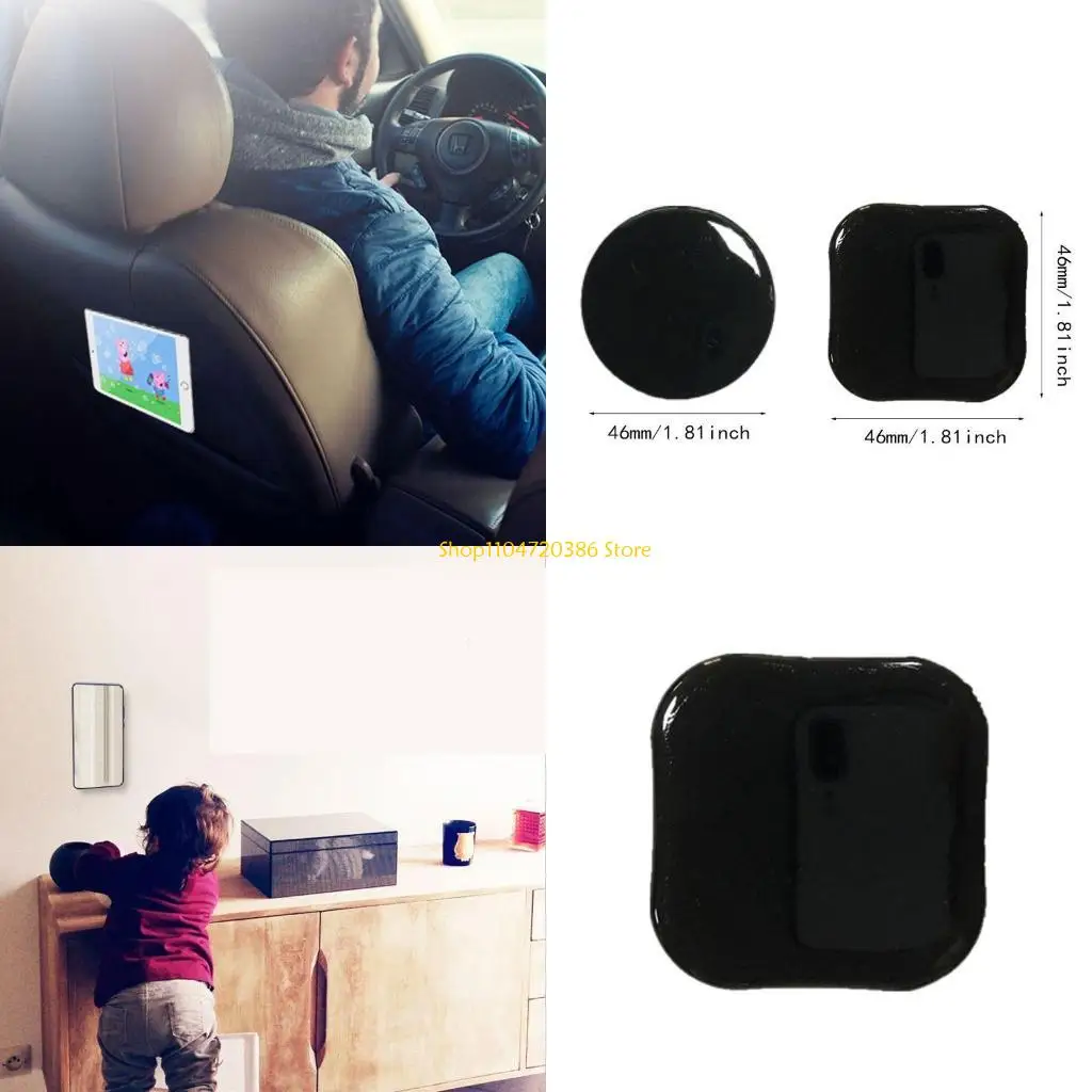 

K0EA Универсальный автомобильный нескользящий коврик, силиконовый круглый противоскользящий коврик, липкий коврик для мобильного