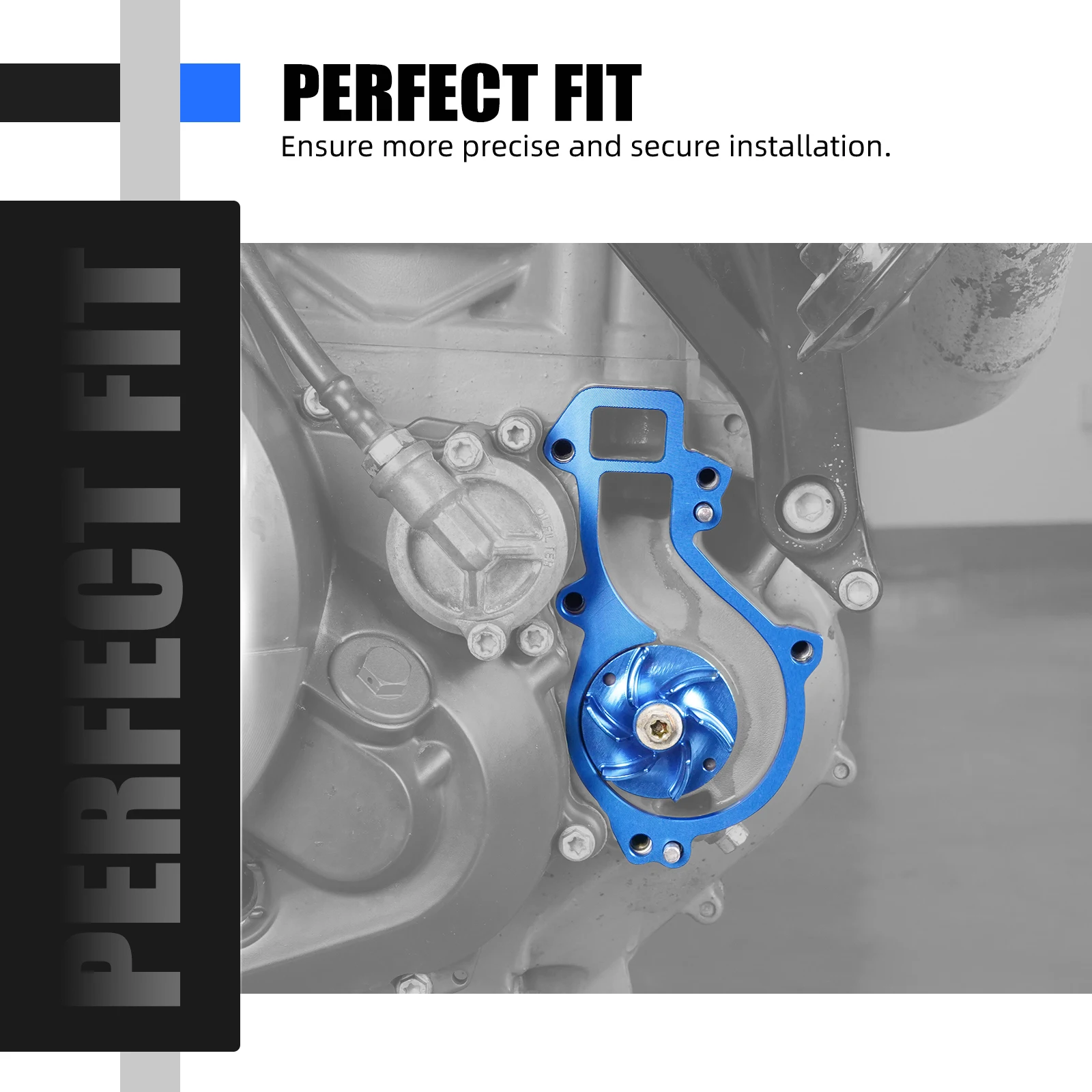 (EU-Lager) NICECNC Für KTM 690 SMC/R 690 Enduro/R Duke /R Wasserpumpen-Kühler-Lüfterblatt-Abstandshalter Für Husqvarna 701 Enduro /Supermoto – Detail 12