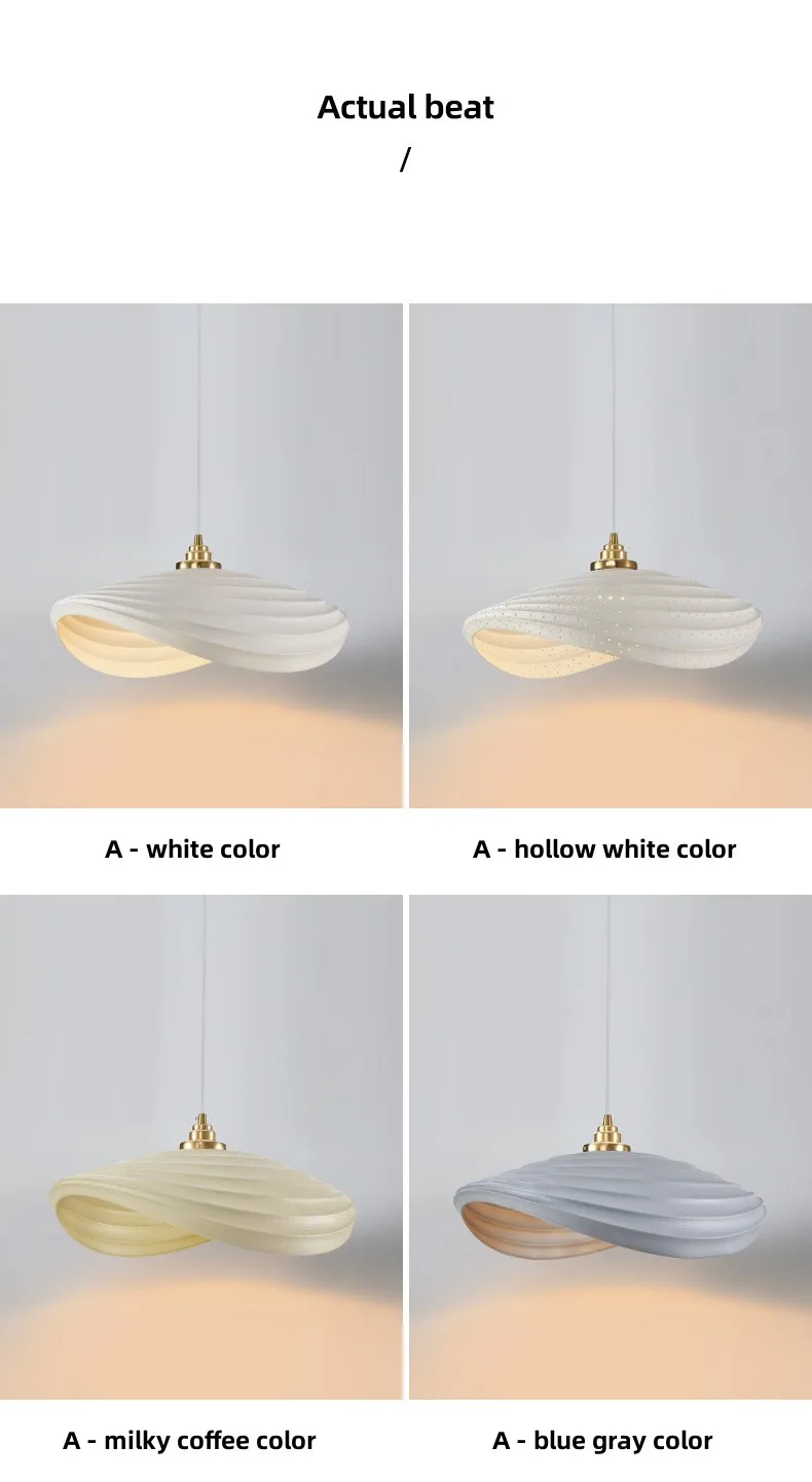 Dining Room E27 LED Pendant Lights Nordic Bar Wabi Sabi