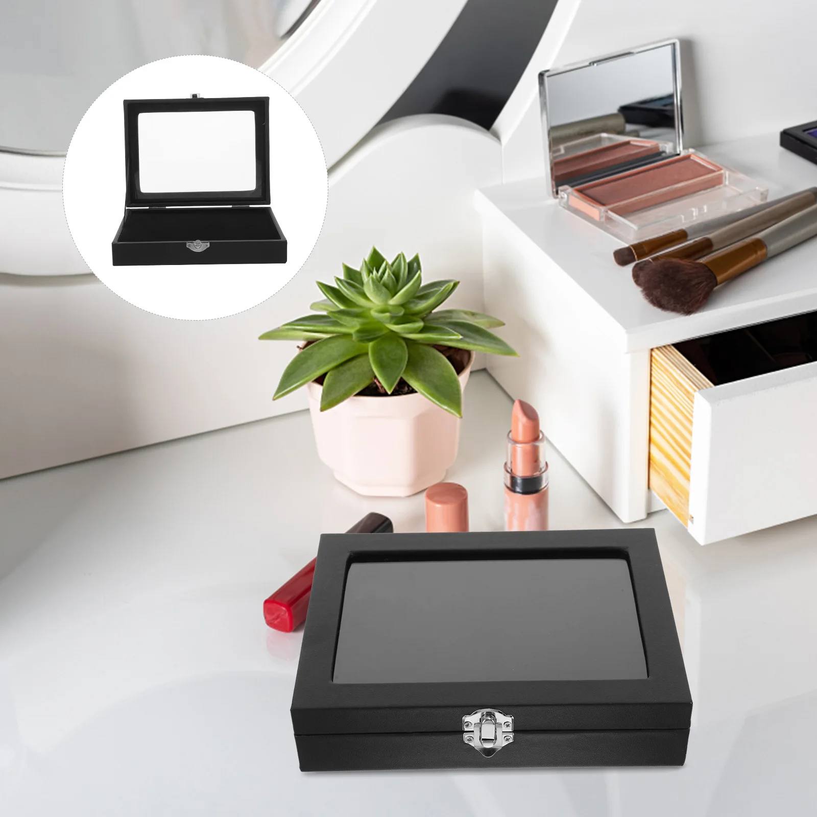 

Medal Display Box Badge Storage Case Pin Display Holder Breastpin Storage Box Acrylic Lightweight Clear Lid Compact Protection