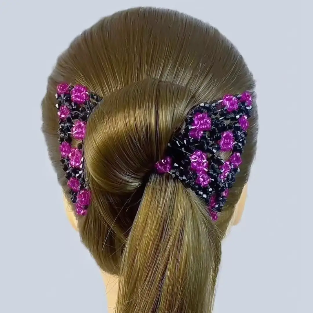 

Versatile Creative Styling Comb Effortless Elastic Hair Comb with Clip Fashionable and Versatile Invisible Hair Accessory