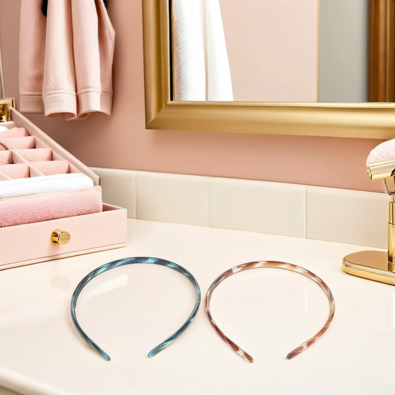 

Набор из 9 штук: Пластиковые повязки для волос с зубчиками, нескользящие, для спа-процедур, макияжа, умывания, для женщин и девушек, для вьющихся волос