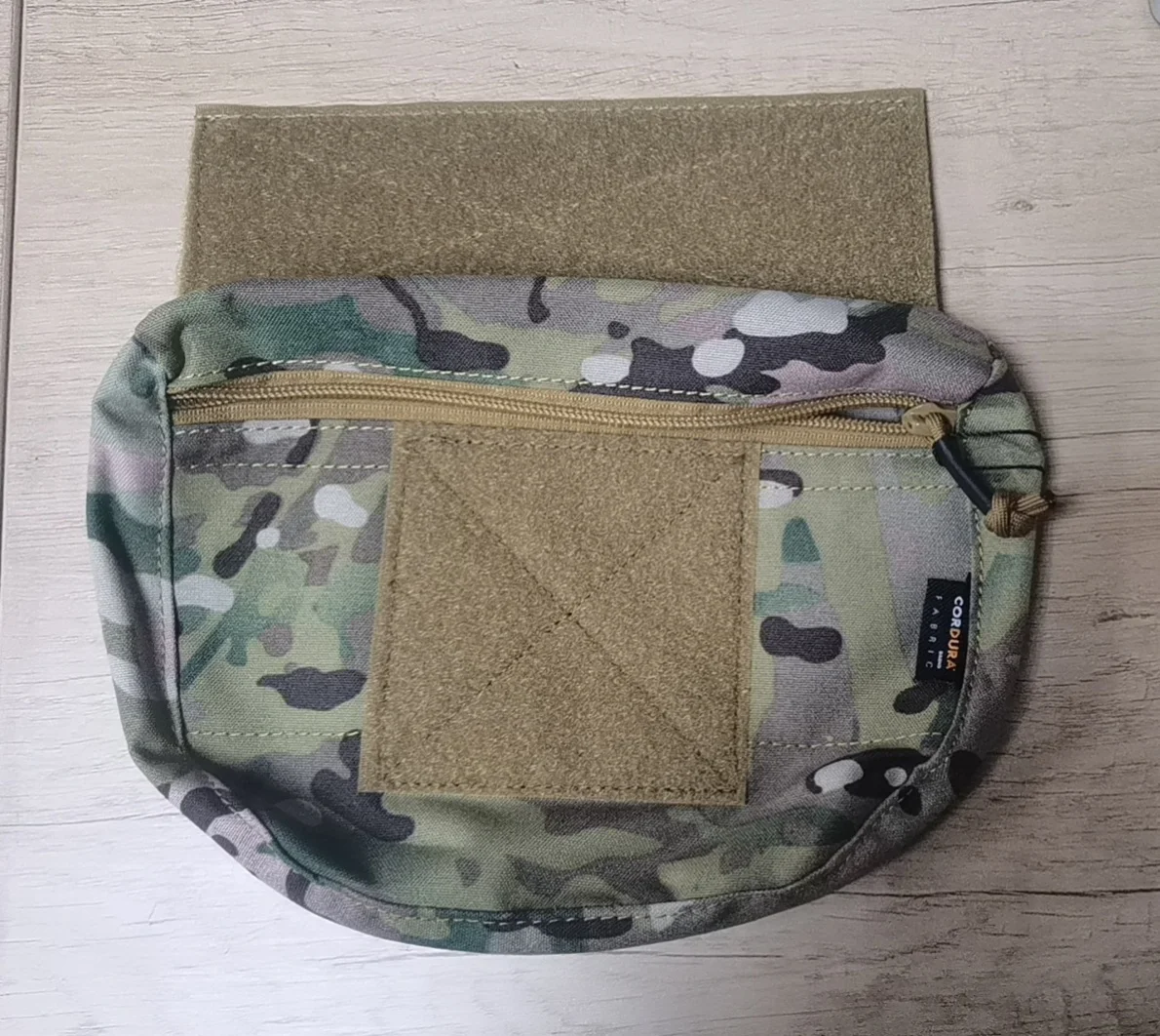 

Nylon Tactical Zipper Pouch Drop Down Belly Utility Bag Sub Abdominal Pack Easy Carrying Chest Rig Vest Hook Look