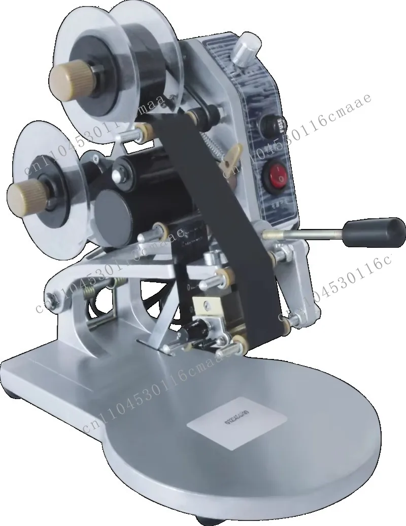 DY-8 Manual Hot Foil Stamp Date Coder Label Printer Ribbon Coding Machine for Bag Paper Film Ect