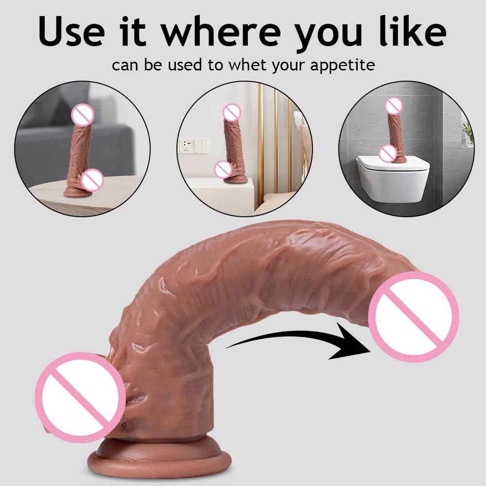 Strap on Dildo Wearable Sex Harness Silicone Dildo Realistic Penis Female Masturbation Adult Sex Toys for Women Couples Lesbian