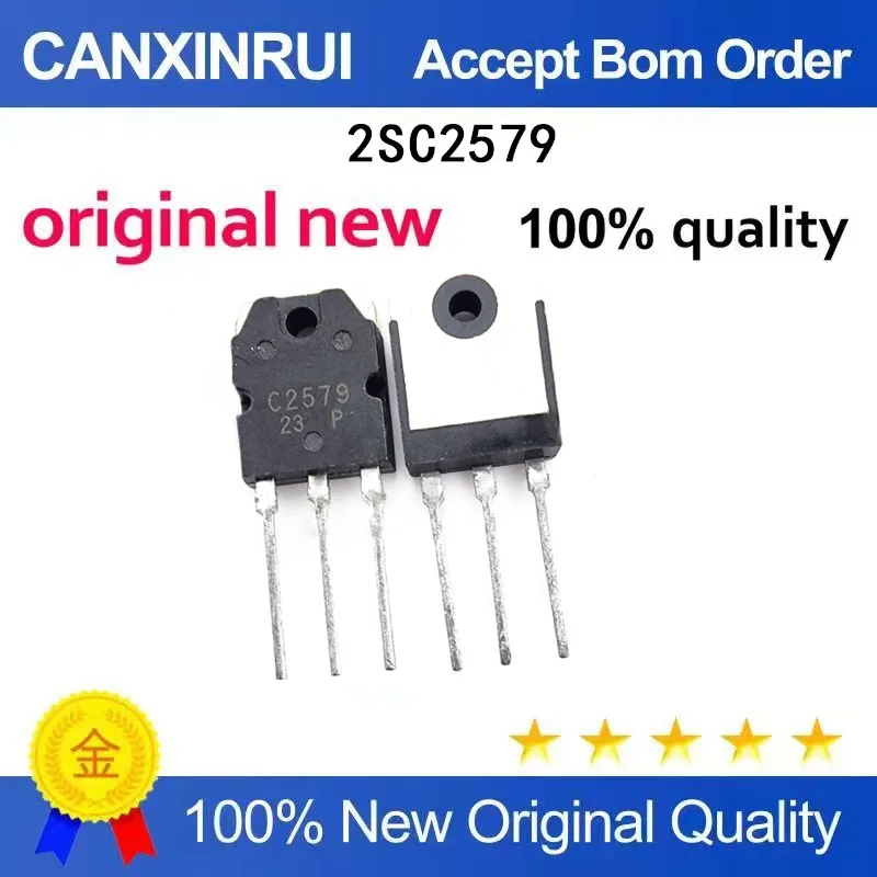 (5 Pieces)Brand new 2SC2579 C2579 2SA1104 A1104 TO-3P spot chip IC