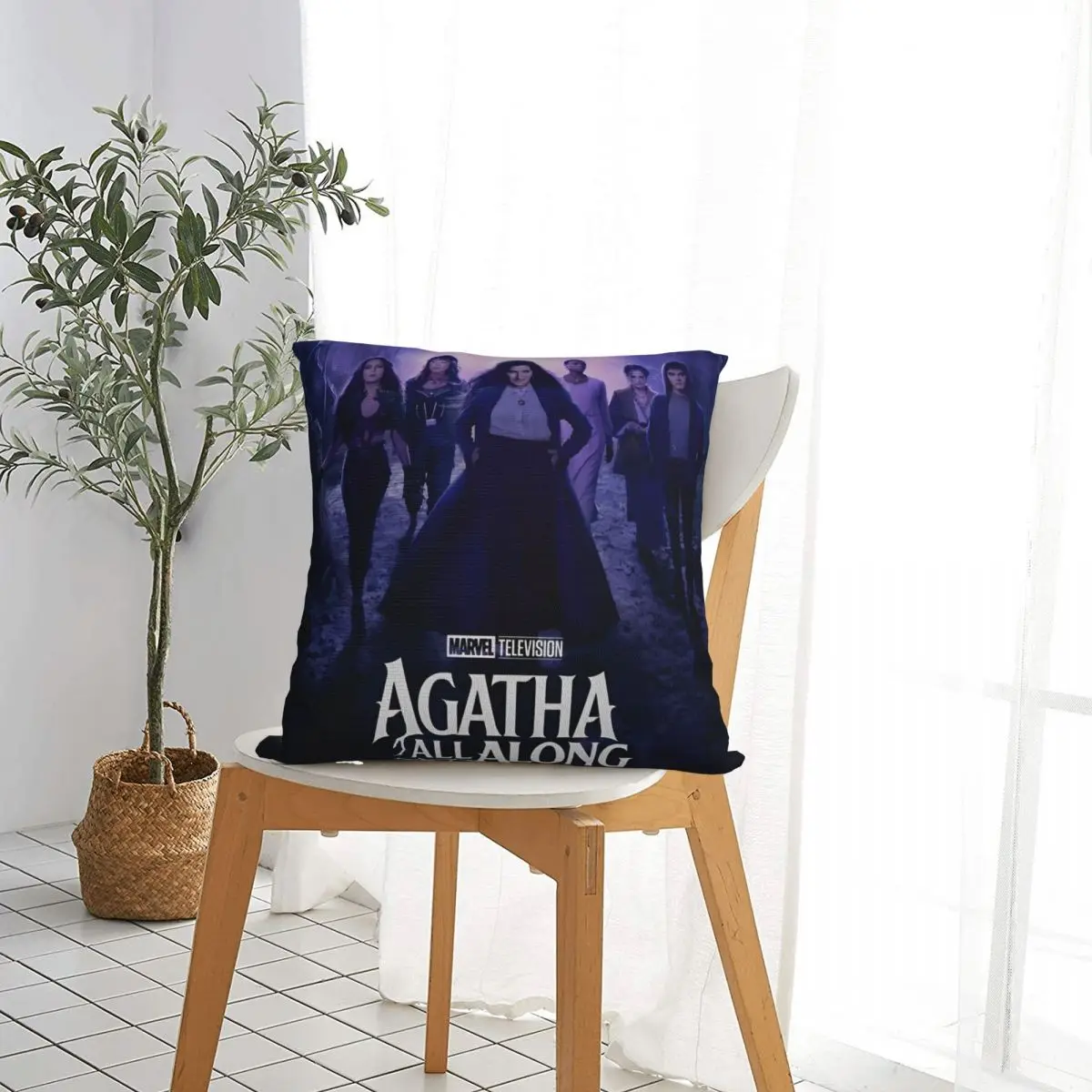 Agatha All Along Pillow Cases Fantasy Superhero Cushion Cover Creative Decor Throw Pillow Case Cover for Bed 45*45cm