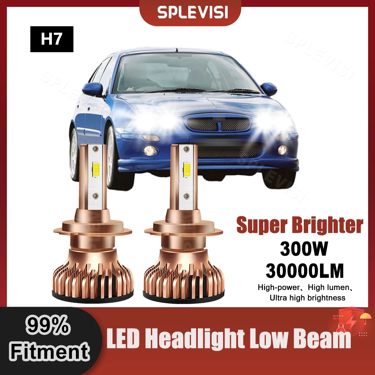 

Super Brighter LED Headlight H7 Low Beam Bulb CSP Chip 9V-24V For MG ZS 2001 2002 2003 2004 2005 Replace Car Low Lights