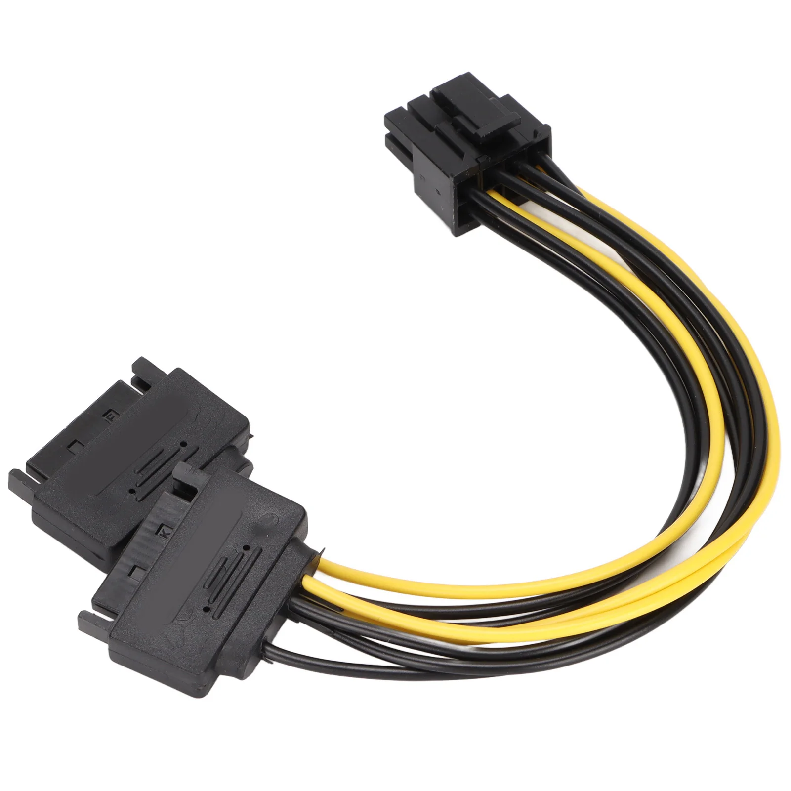 Power Cables Easy Use 15pin To 8pin ABS Materials GPU Power Adapter Simple  Sturdy  for Computer Accessories