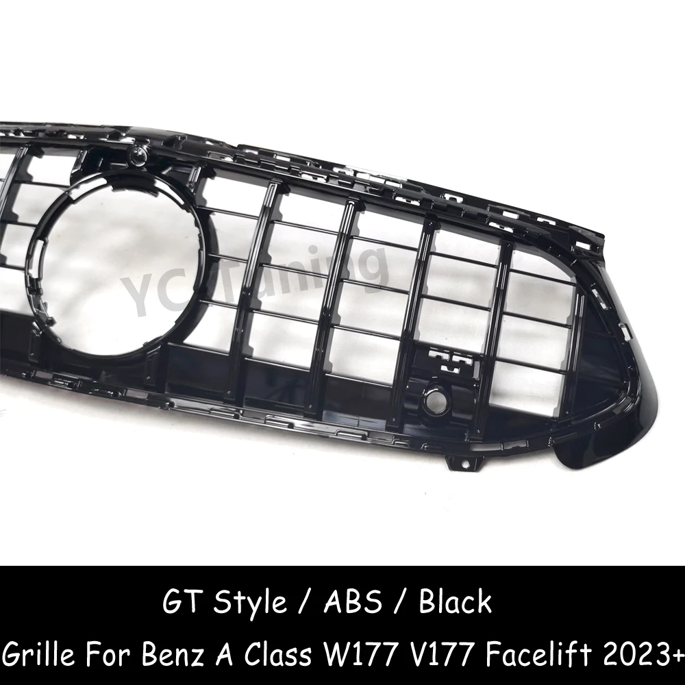 W177 2023 2024 GT Grille For Mercedes Benz A Class W177 V177 facelift A180 A200 A220 A35 GT Style Front Bumper Grills