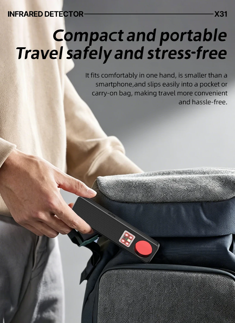 Hidden Camera Signal Detector/WiFi Scanner Hidden Device Detector/Anti-Spy Camera Finder/GPS Tracker/Multiple Modes for Hotel