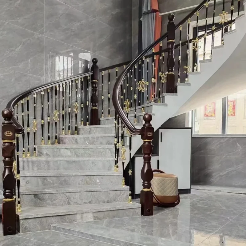 custom.Customizable Indoor Al-Mg Alloy Guardrails Handrails Staircase Decoration Contemporary Design H 950mm New Baluster