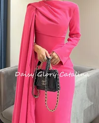 Luxury Pink Evening Dresses Gala 2024 Saudi Arabia Party Gown Formal Long Cocktail Occasion Suitable Request Prom Gown Wedding