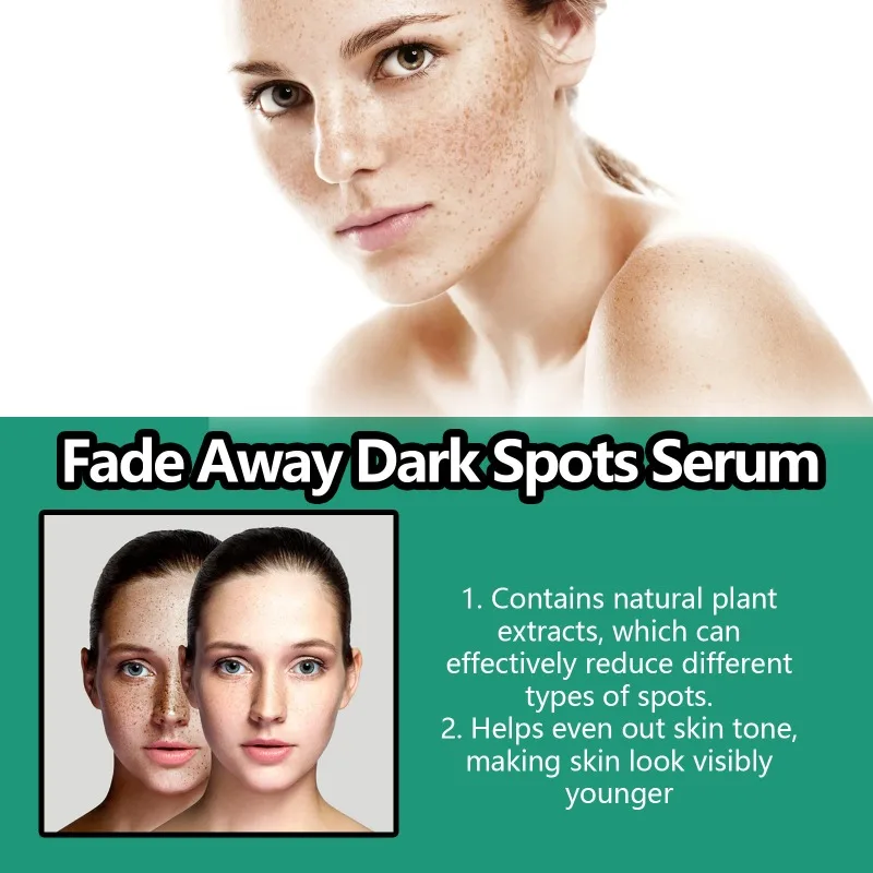 Fade Away จุดด่างดําเซรั่ม Deeply Moisturizing Brightning Vitamin C รูขุมขนหดตัว Treatment Repairing Rejuvenation Skin Care