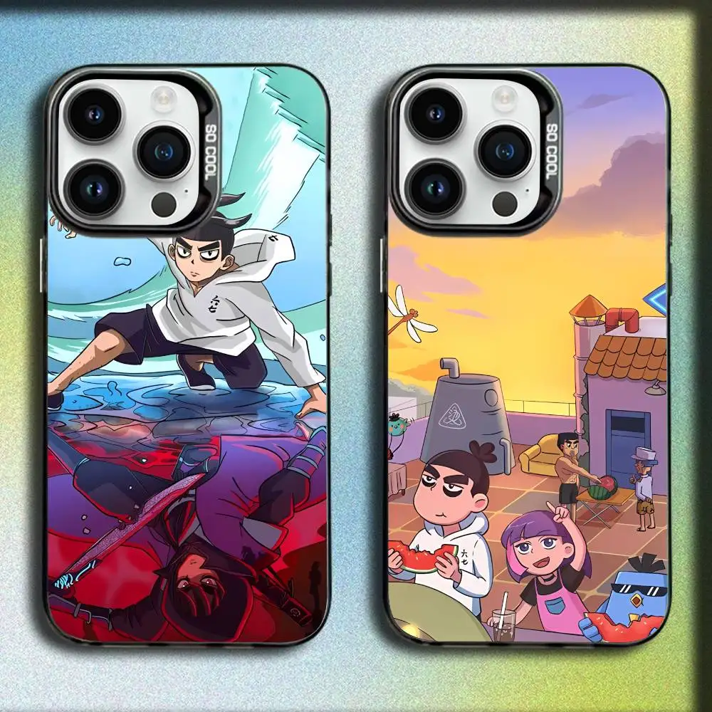 

Scissor Seven Animation Seven Phone Case For iPhone 17,16,15,14,13,12,11,Pro,Max,Plus,E,SE4,Air,Mini Black IMD Box