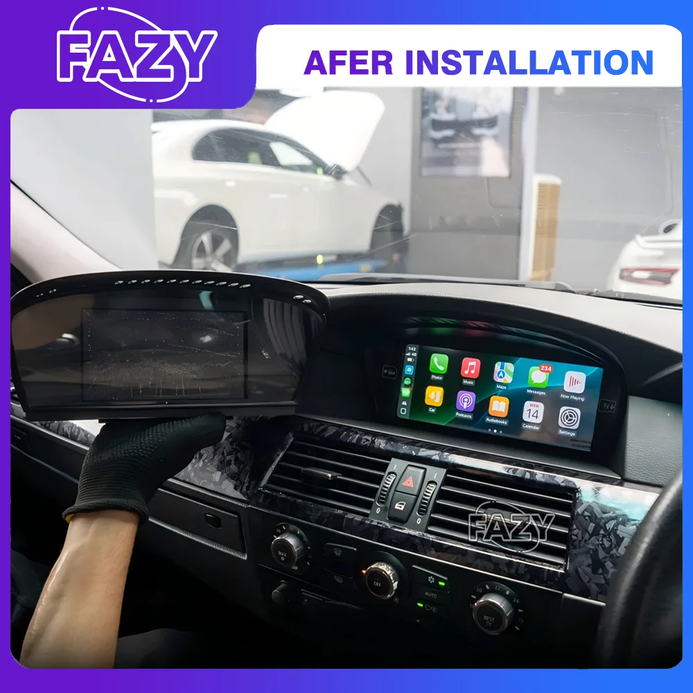 Android 14 Wireless Carplay IPS Screen For BMW 3 5 Series E60 E61 E62 E63 E90 E91 E92 Car Radio Multimedia Player Stereo GPS 4G