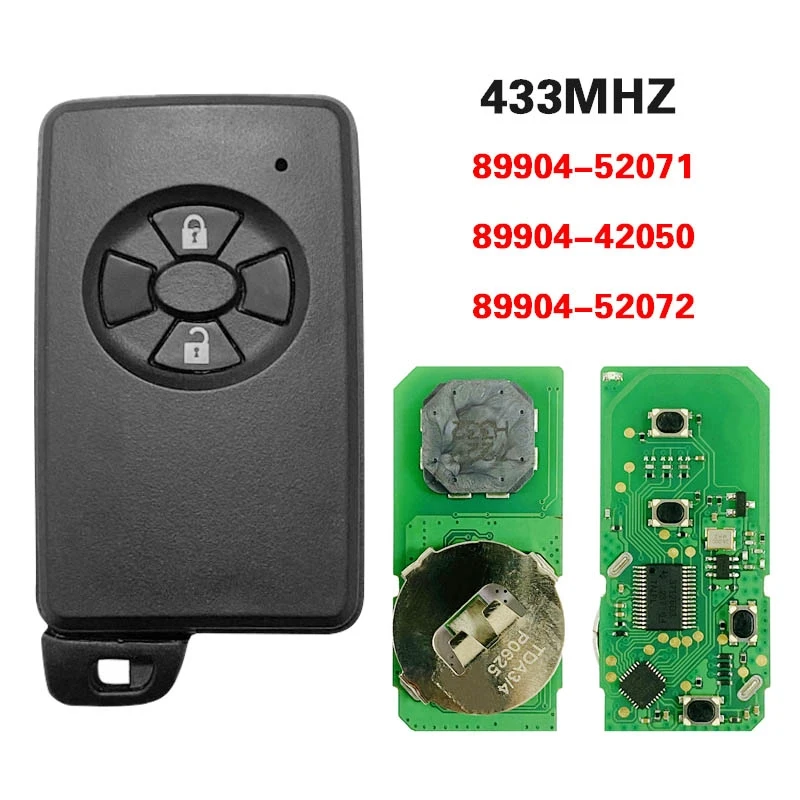 CN007188 For Toyota Corolla Auris Rav4 Yaris 2006+ B51EA Smart Key 4D-67Chip 433MHz P/N :89904-52071 Remotes