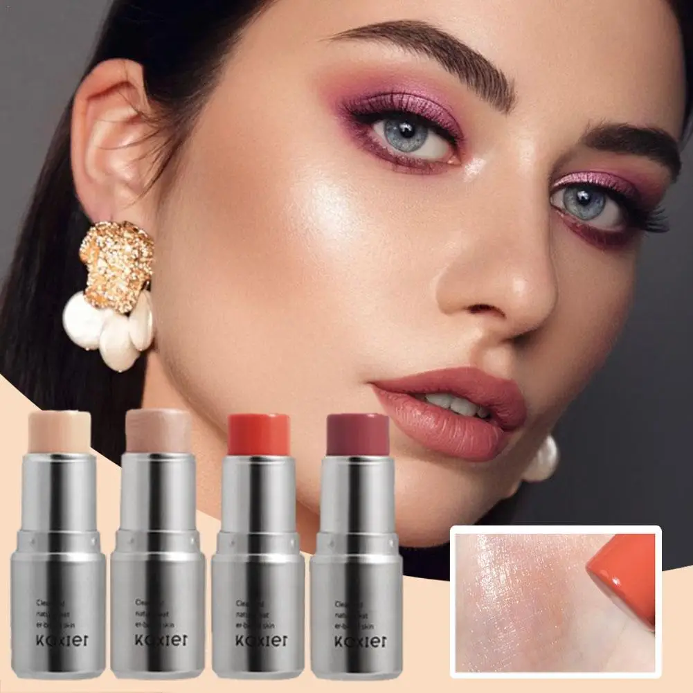 4 Kleuren Shimmer Water Licht Markeerstift Stick Blush Hoogglans Oogschaduwstok Gezicht Body Cosmetica Make-Up