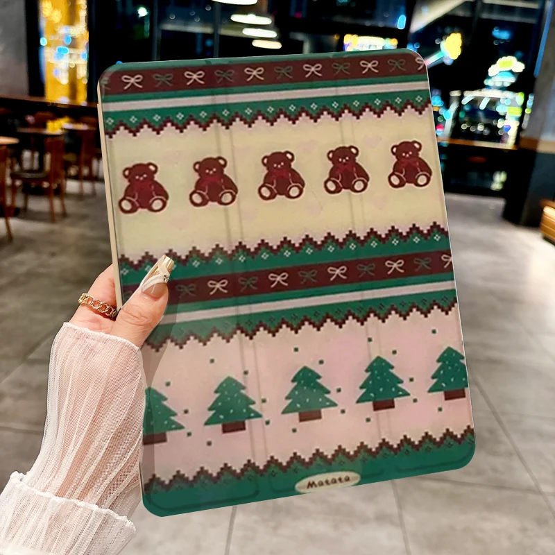 

Retro Christmas atmosphere TABLET CASE FOR iPad pro 10/11-Inch 2020/6th/7th /8th /Air 3rd/Air 4th/9th gen/Air 5th Gen 2022/Air 1