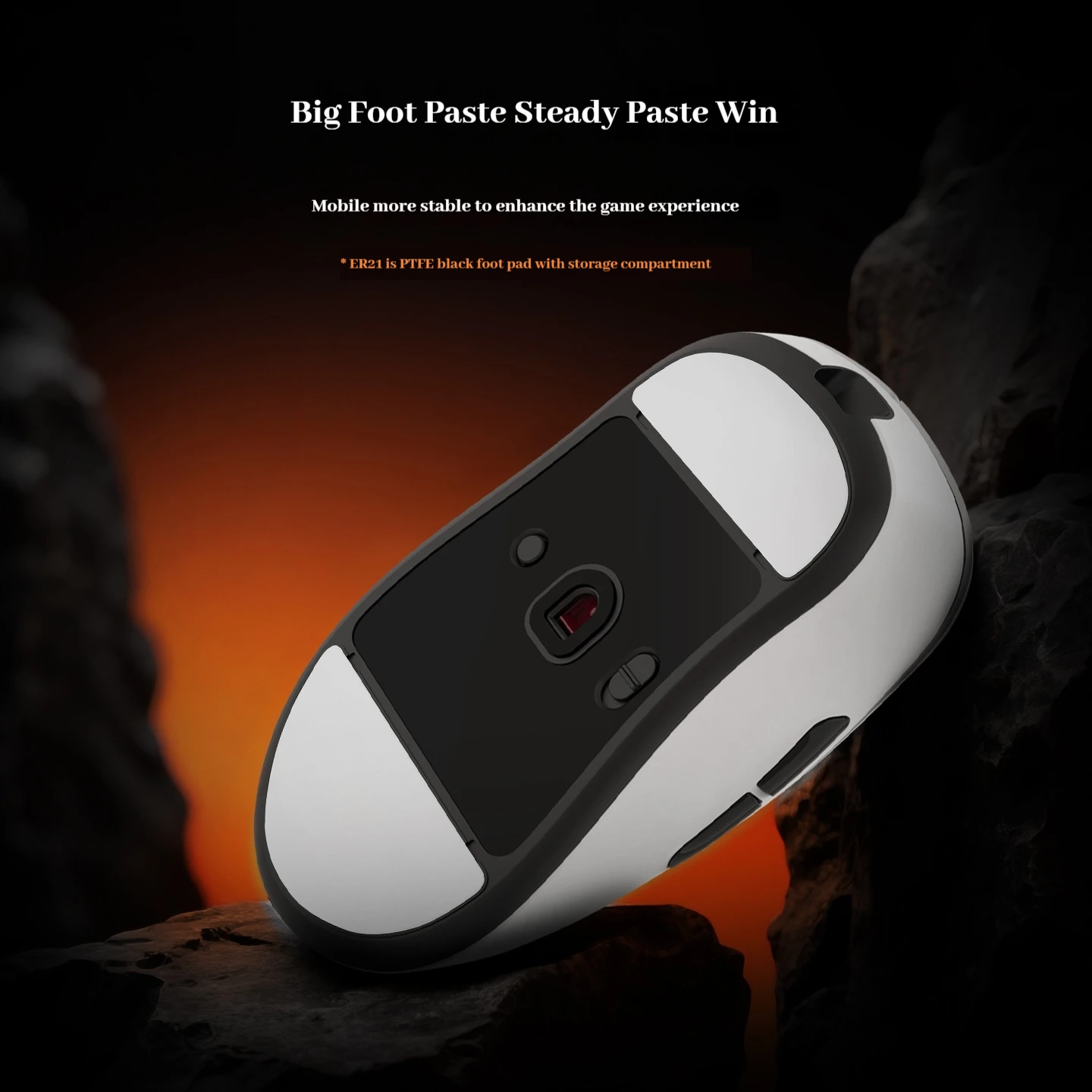 RAWM ER21 Pro Gaming Mouse Tri-mode Wireless 8k Polling Rate Paw3950 Sensor Nordic52840 Lightweight Ergonomics Wireless Mouse