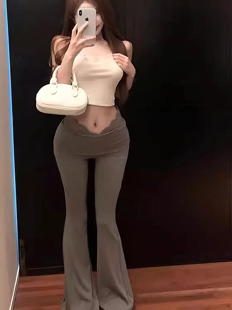 الدانتيل الرياضة واسعة الساق عالية الخصر السراويل النساء ضيق اليوغا متوهج بنطلون فضفاض عادية بالازو السراويل الإناث سليم صالح مثير جديد