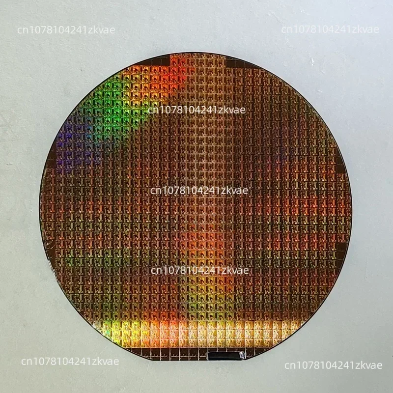 Semiconductor Silicon Wafer 8 inch CPU Wafer Silicon Science Technology Pendulum Piece Birthday Gift Photoetching Circuit Chip