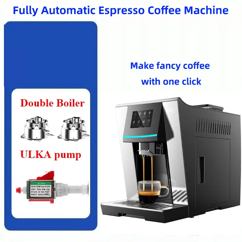 

LX S8 Automatic Coffee Machine 19Bar ULKA Pump One-touch Automatic Espresso Americano Latte Cappuccino Coffee Machine 110-220V