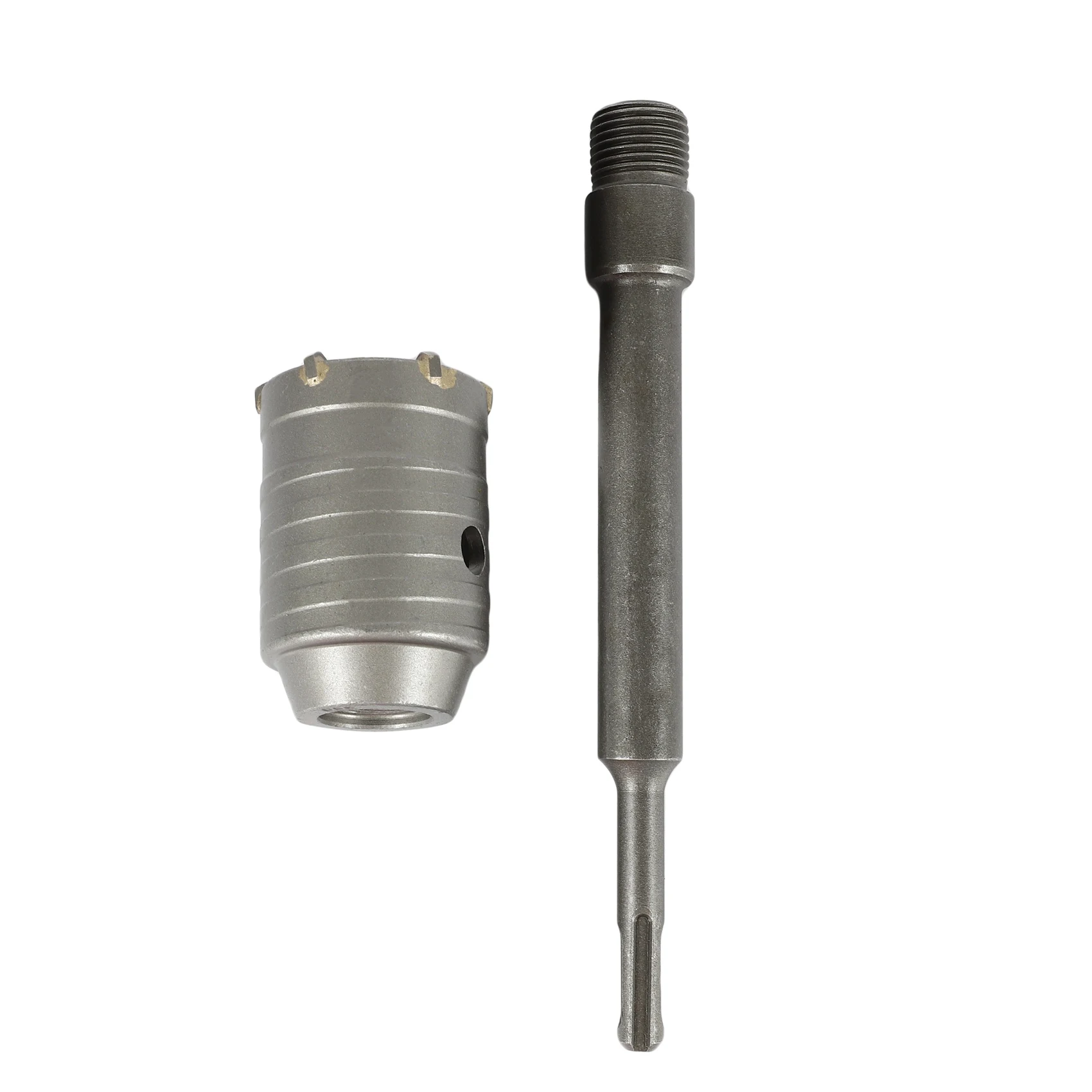 A93Z 1 Set 50 Mm Sds Plus Schaft Beton Zement Stein Wand Lochsäge Bohrer Mit 200 Mm Pleuel schlüssel