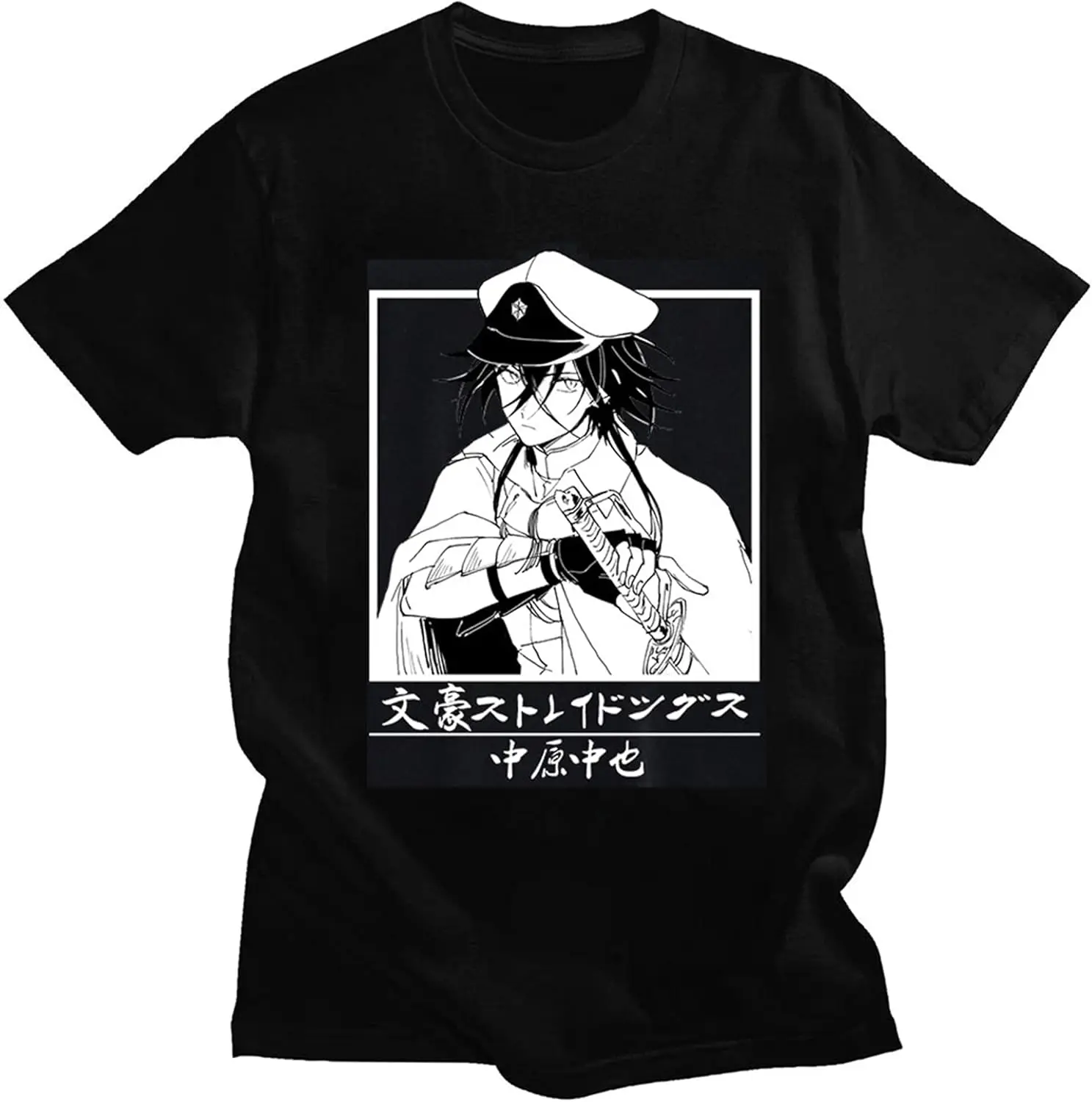 Anime Bungo Stray Dogs T-Shirt Dazai Osamu T-Shirt Men Women Summer Casual Short Sleeve Tops
