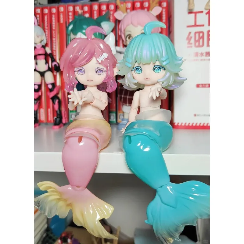 Kawaii Mermaid Chu Chu Series Blind Box Guess Bag 1/12 Bjd Dolls Anime Action Figure Novel Children Toys Room Decoration Gift