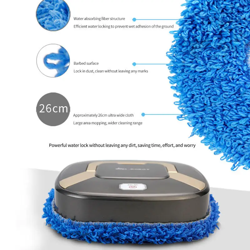 Fully Automatic Robot Vacuum Cleaner Household Smart Mop Machine USB Charging Cleaning Sweeping Robot Vacuum Cleaner