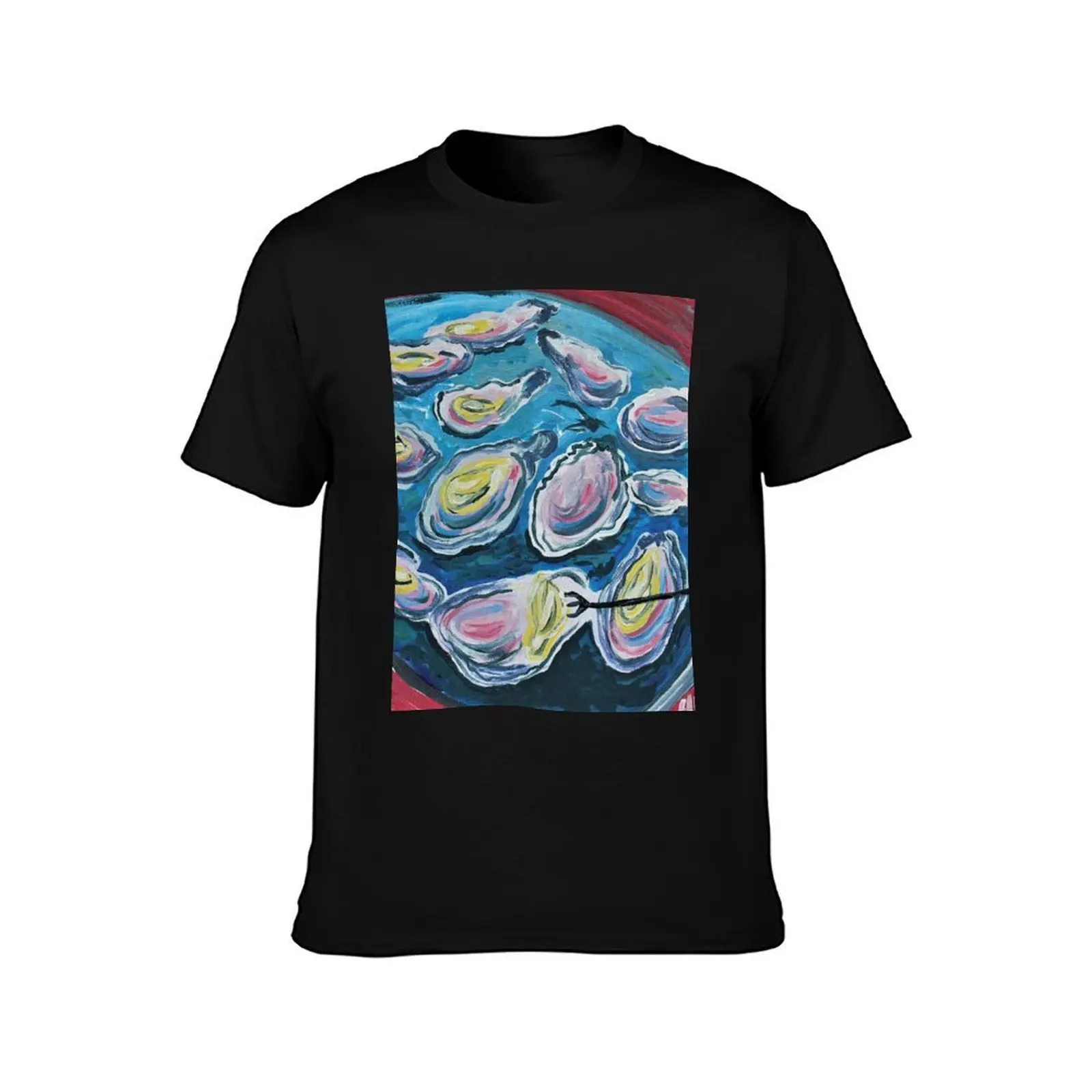 Gimme Oysters and Beer T-Shirt Plus Size Loose Short Sleeve Top T-Shirt