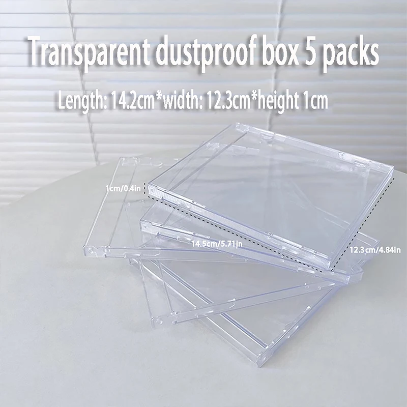 5Pcs Clear Nail Tips Display Stand Holder Plastic Nail Showing Board False Nail Display Container Nail Art Tools