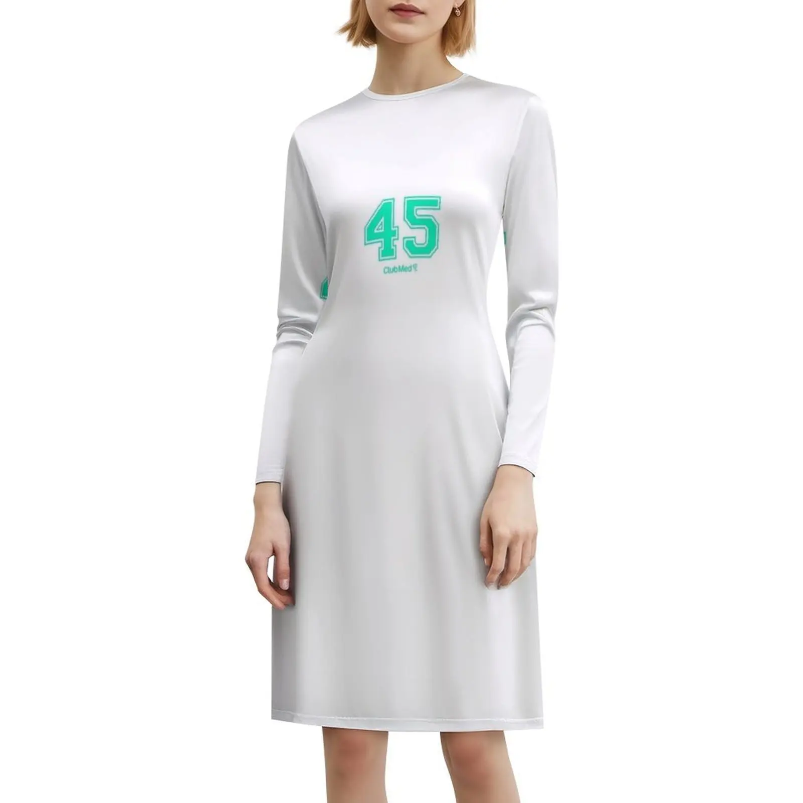 عدد 45 نادي ميد الأزهار سموك فستان للنساء الربيع الصيف فستان كاجوال للحزب نادي ميد 45 عطلة Kemer اليونان المرأة #6