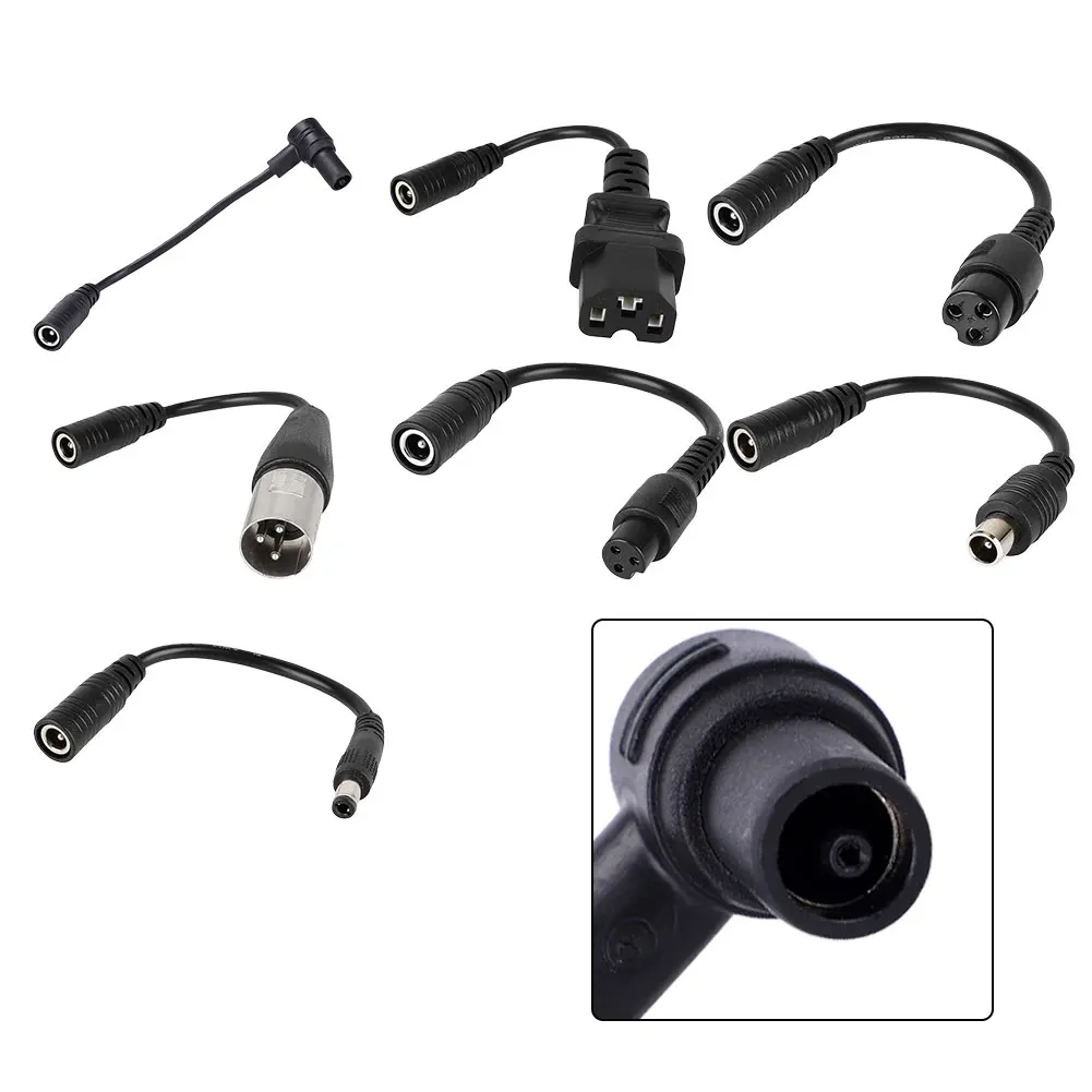 1 Stück Fahrrad-Ladeadapterkabel DC2.1 zu DC2.5, Kartenstecker-Konvertierungsleitung, 16 x 3 x 2 cm, für große und kleine Luftfahrt-Ladezubehörteile