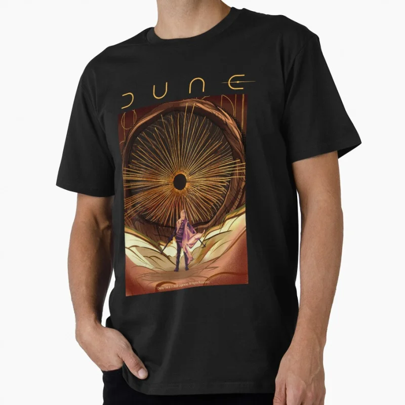 Shai-Hulud. Camiseta Vintage de regalo de ciencia ficción The Sandworm of Arrakis, camisetas de talla grande, ropa con estampado gráfico de ratón del desierto Retro Dune